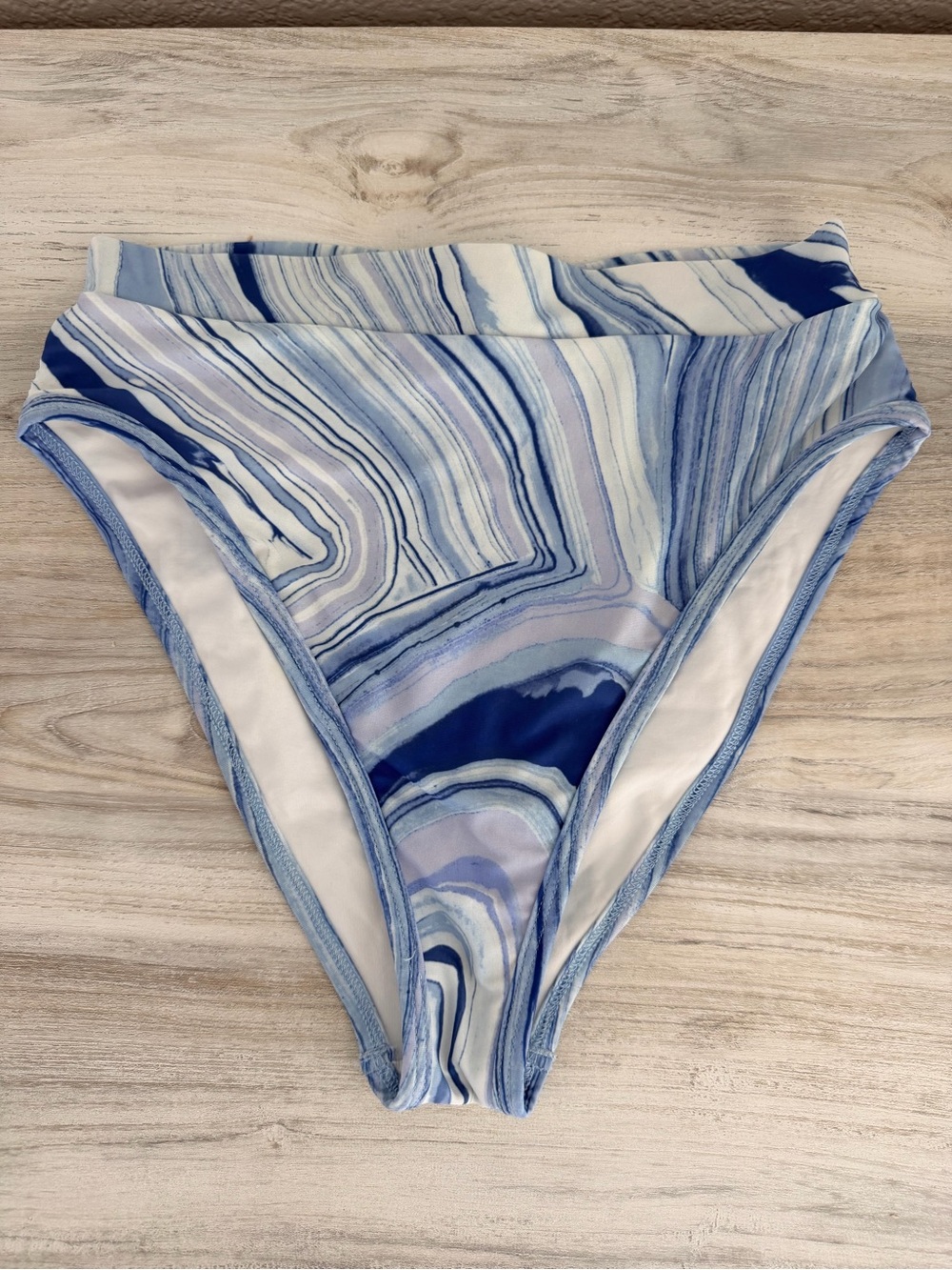 l*space Blue Marble High-Rise Swim Bottoms